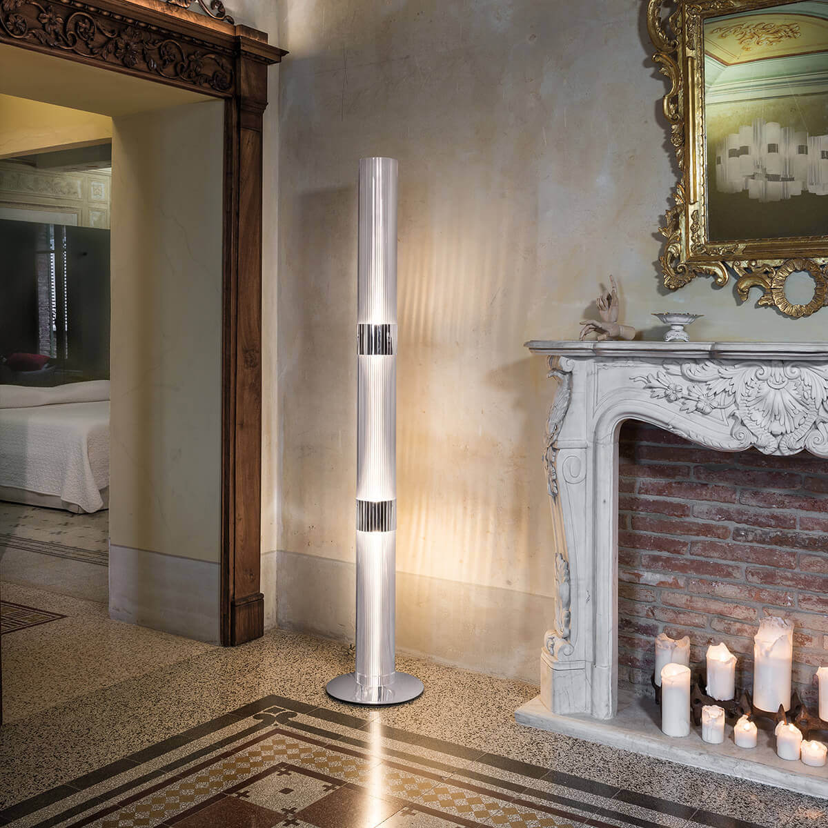 Slamp La Lollo Floor, prisma / Silber