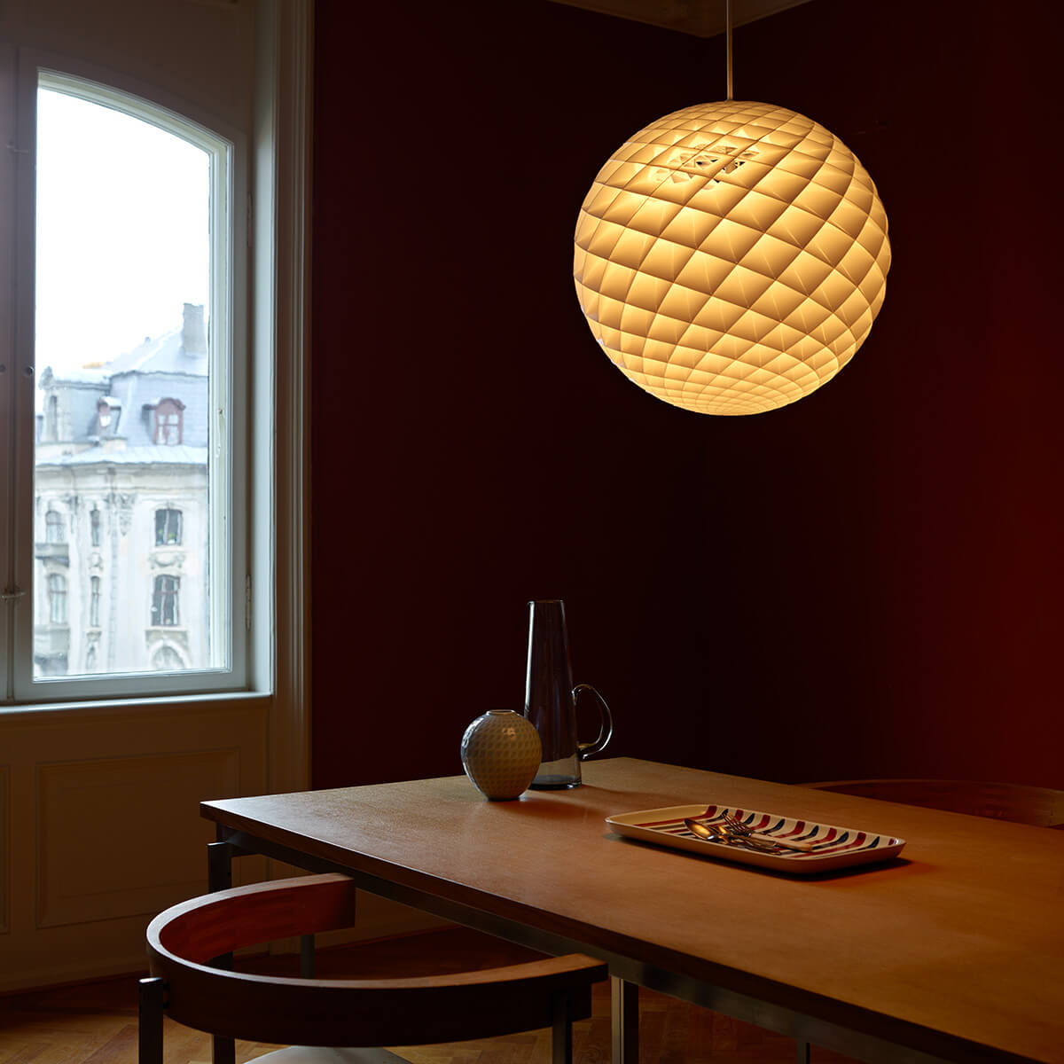 Louis Poulsen Patera LED Pendelleuchte, weiß matt