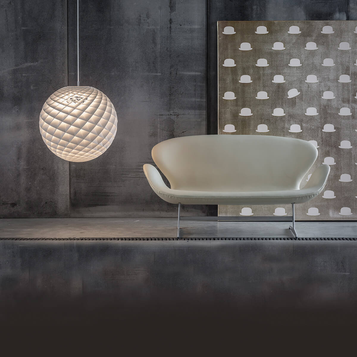 Louis Poulsen Patera LED Pendelleuchte, weiß matt