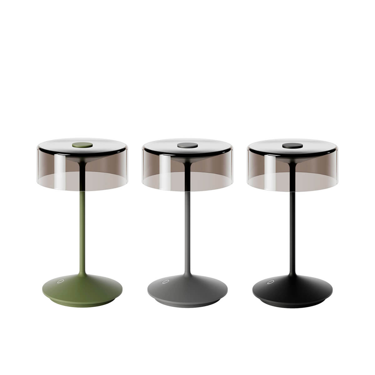 Sigor Numotion LED Akkuleuchte, tannengrün, graphitgrau und nachtschwarz