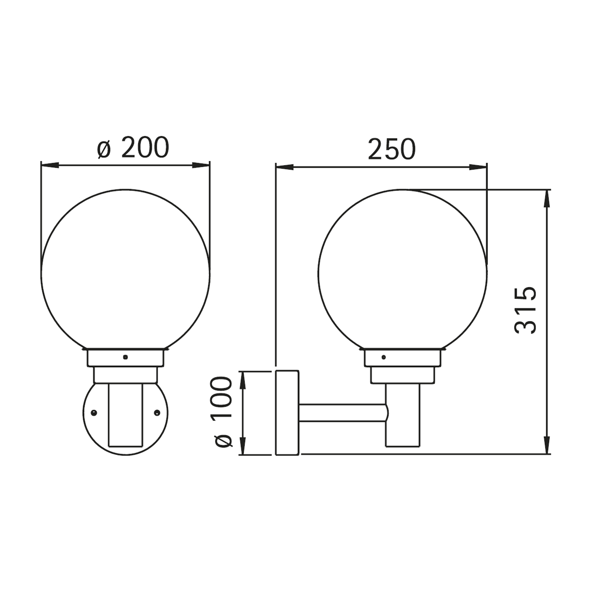 Albert Leuchten 69022 Außenwandleuchte