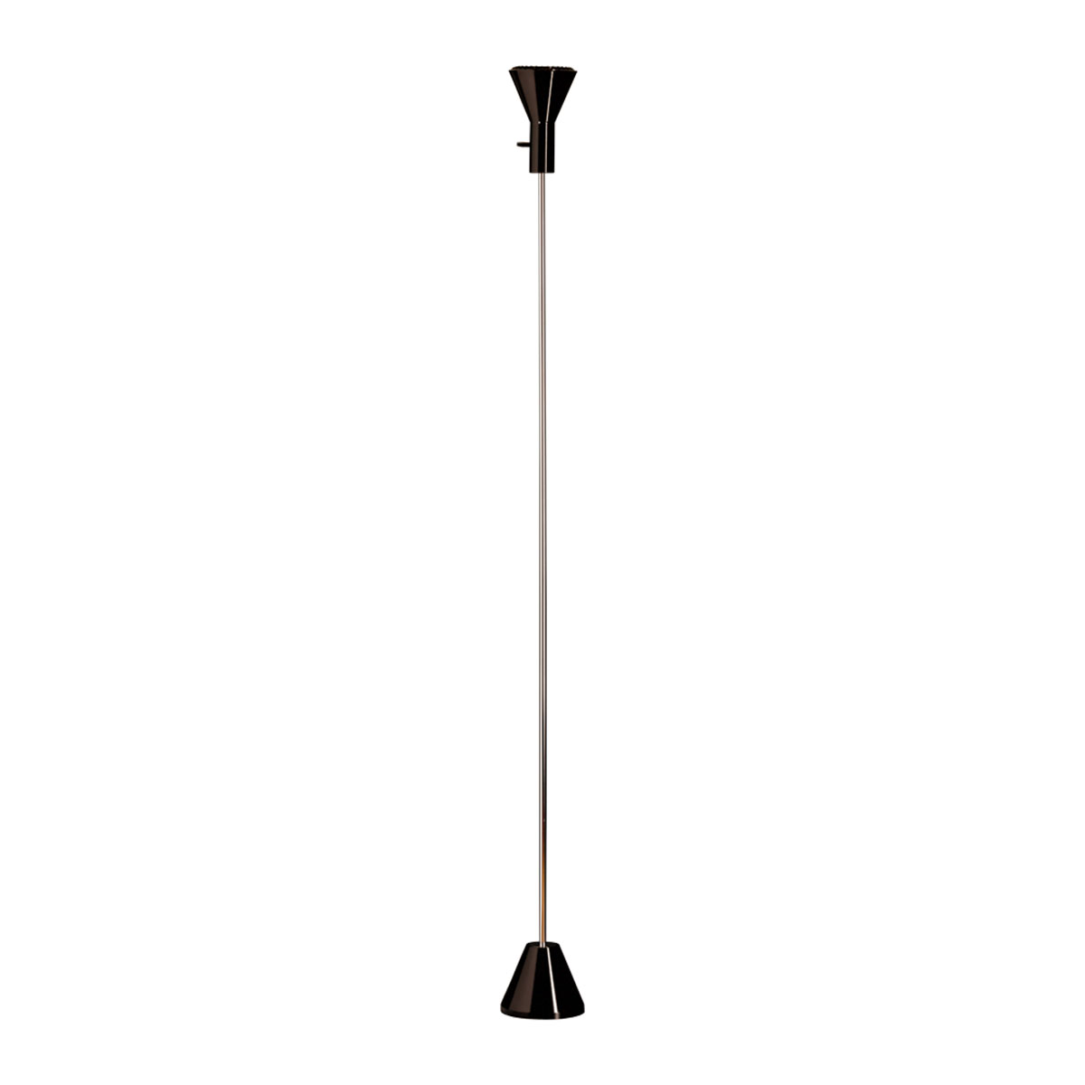 Tecnolumen ES 57 LED Stehleuchte, Chrom / schwarz lackiert