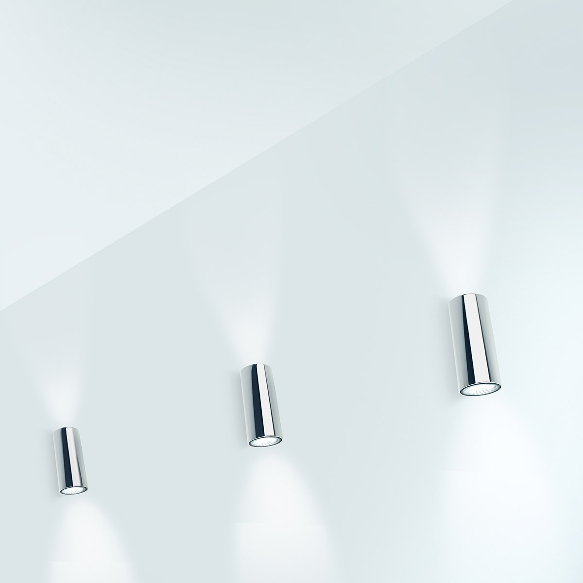 Milan Kronn Wandleuchte, Chrom, Ambiente
