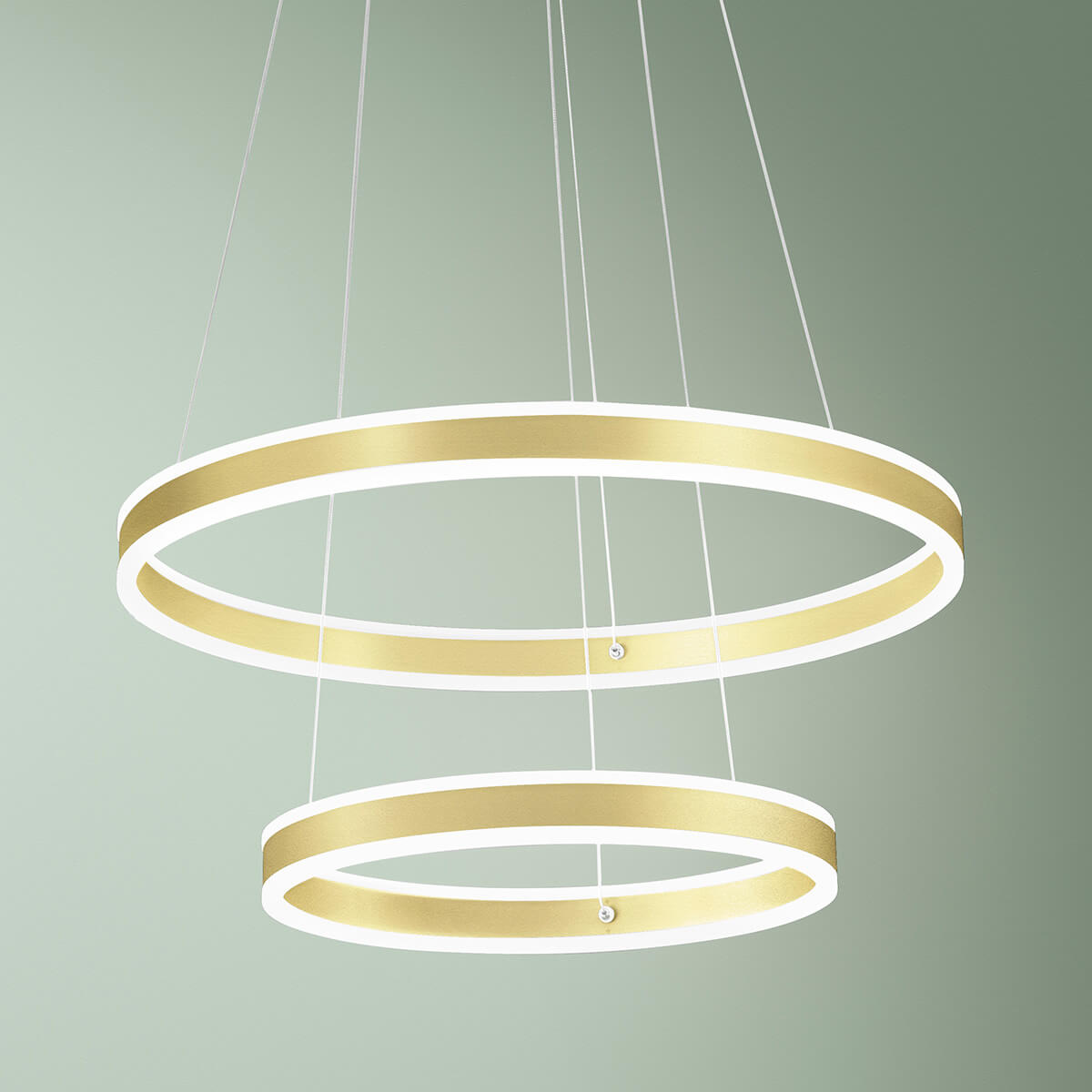 Fabas Luce Palau 45 LED Pendelleuchte, Gold / edelmatt