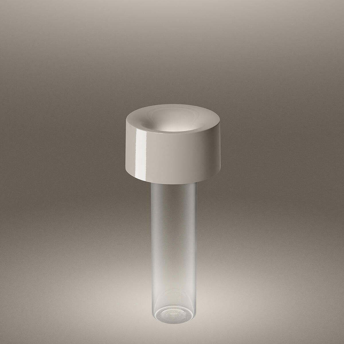 Foscarini Fleur LED Tavolo Akkuleuchte & Vase, bianco (weiß)