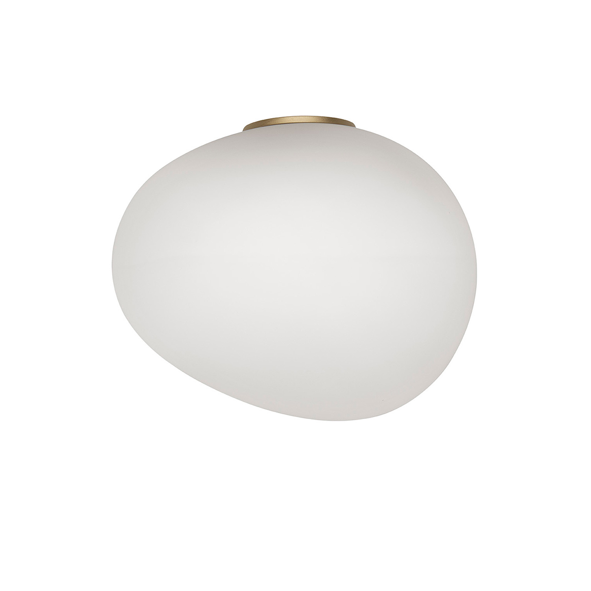 Foscarini Gregg Media Semi 1 Parete, bianco/oro (weiß/Gold)