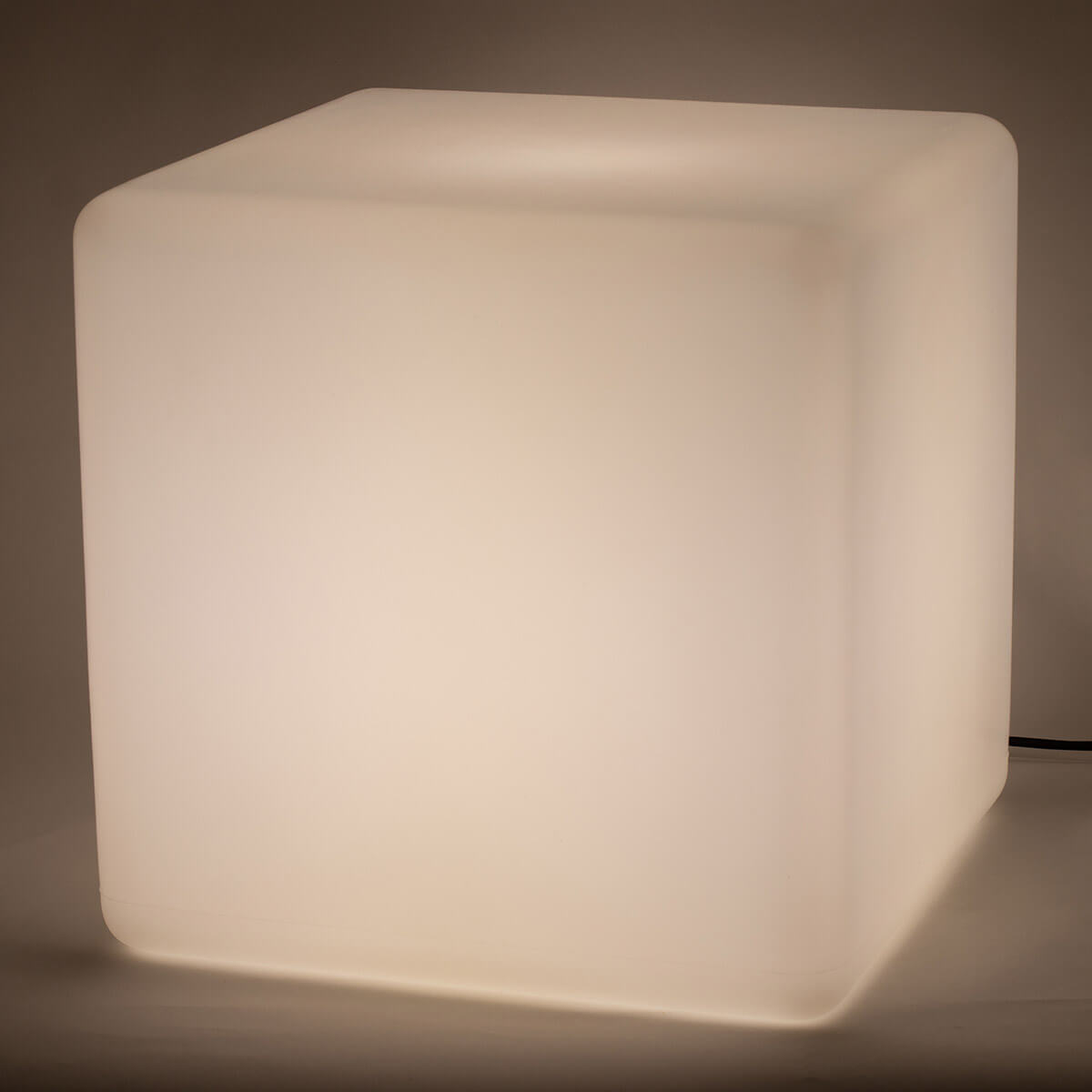 Epstein-Design Würfel LED Außenleuchte, 45 cm, weiß
