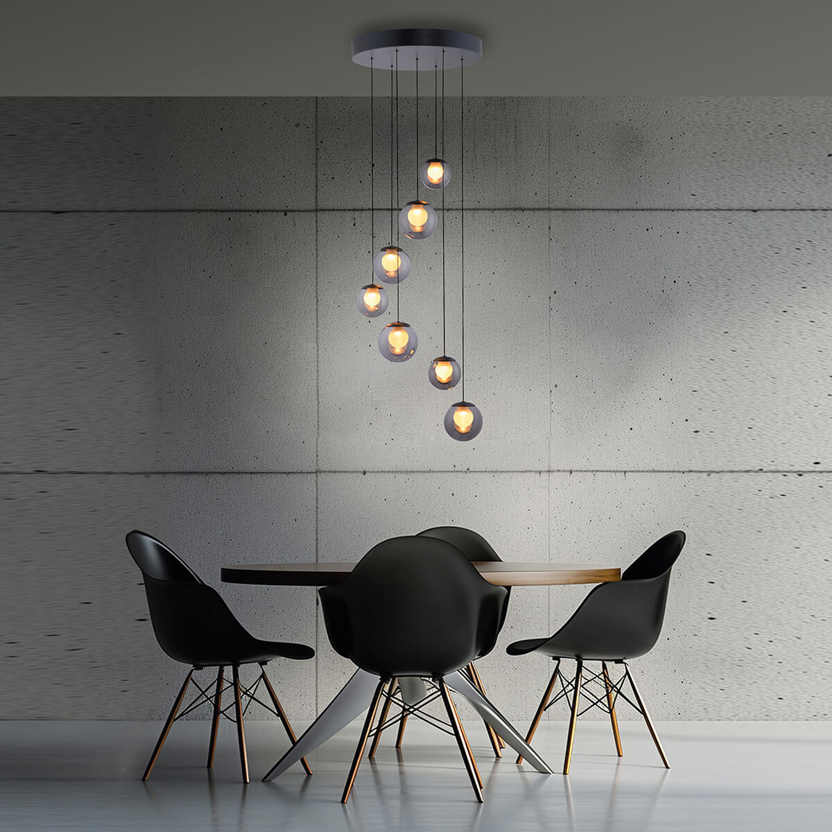 PURE Popup LED Pendelleuchte mit CCT