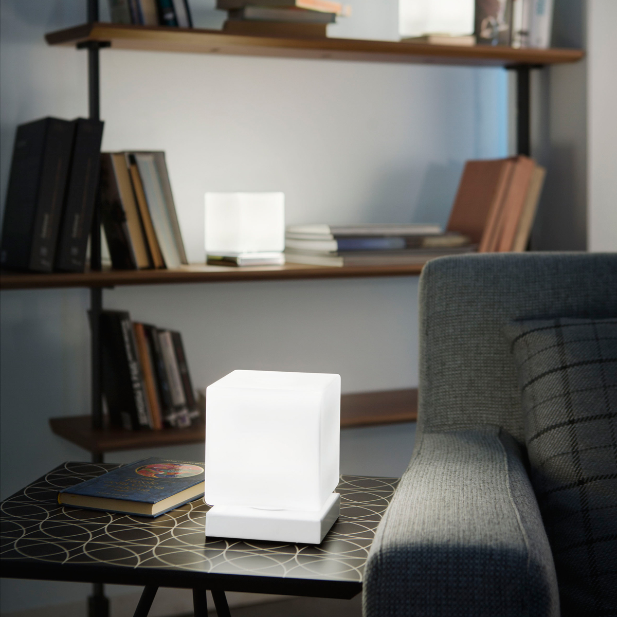 Fabas Luce Brenta LED Tischleuchte, weiß