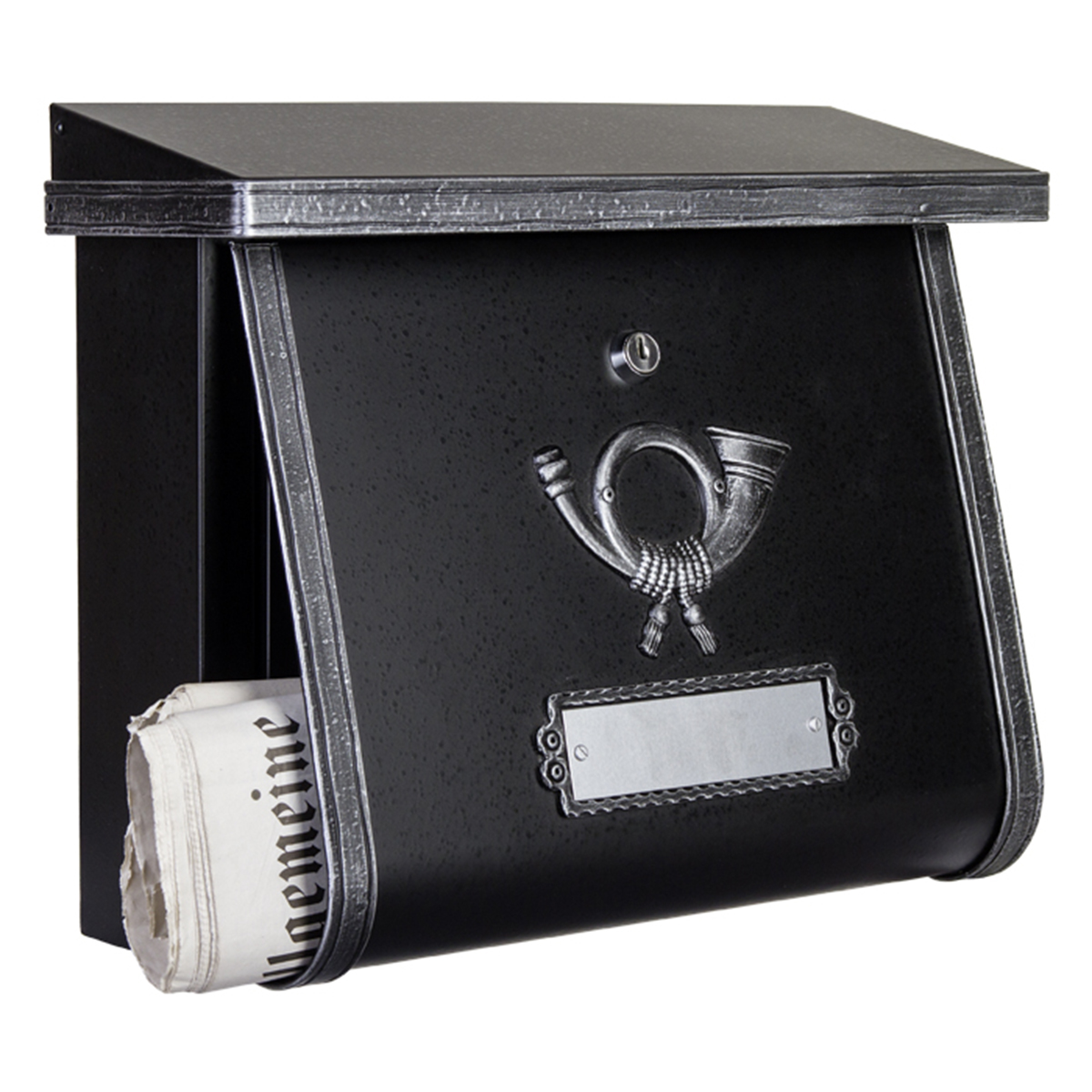 Heibi Multi Briefkasten, schwarz / Antik