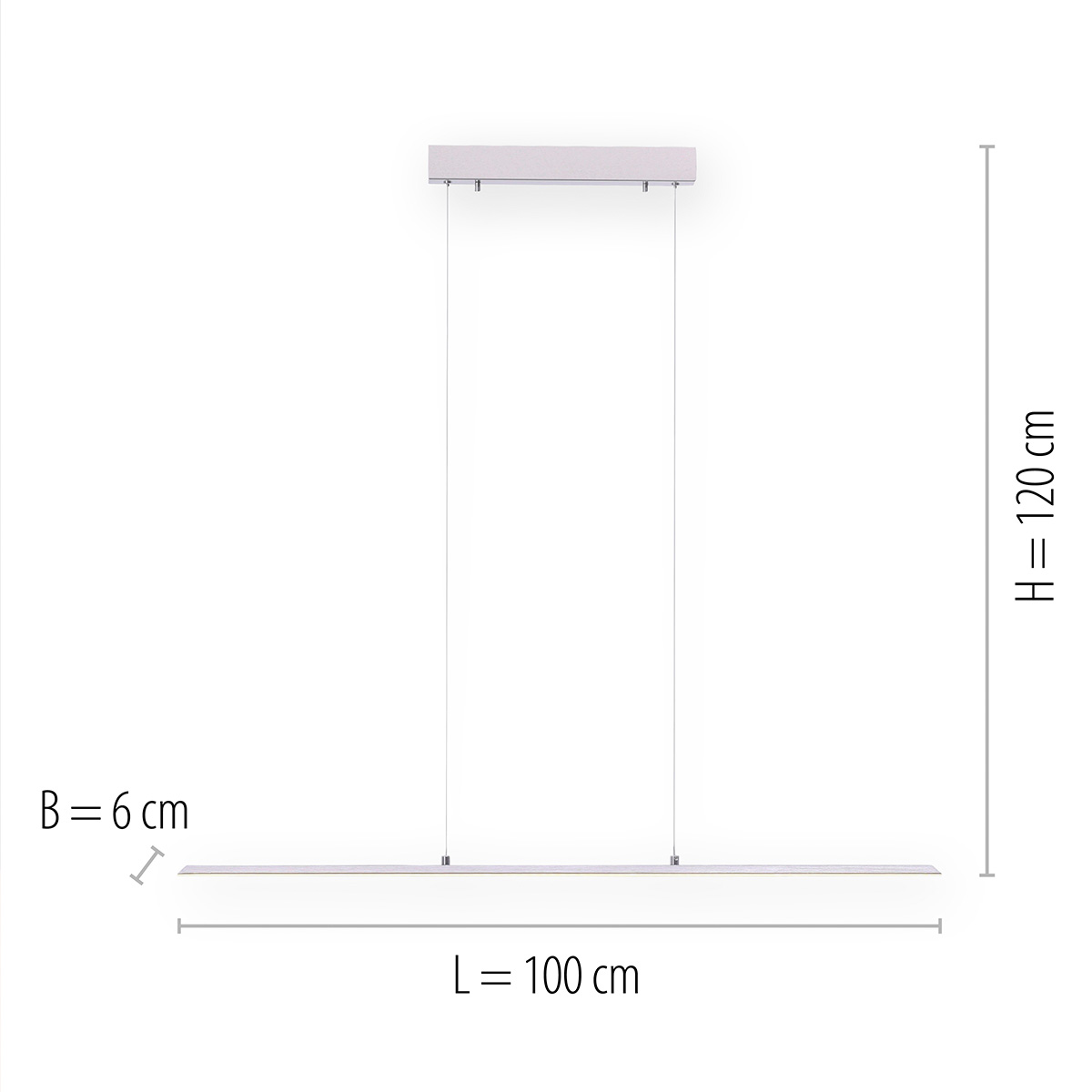 Neuhaus PURE Lite LED Pendelleuchte, Länge: 100 cm