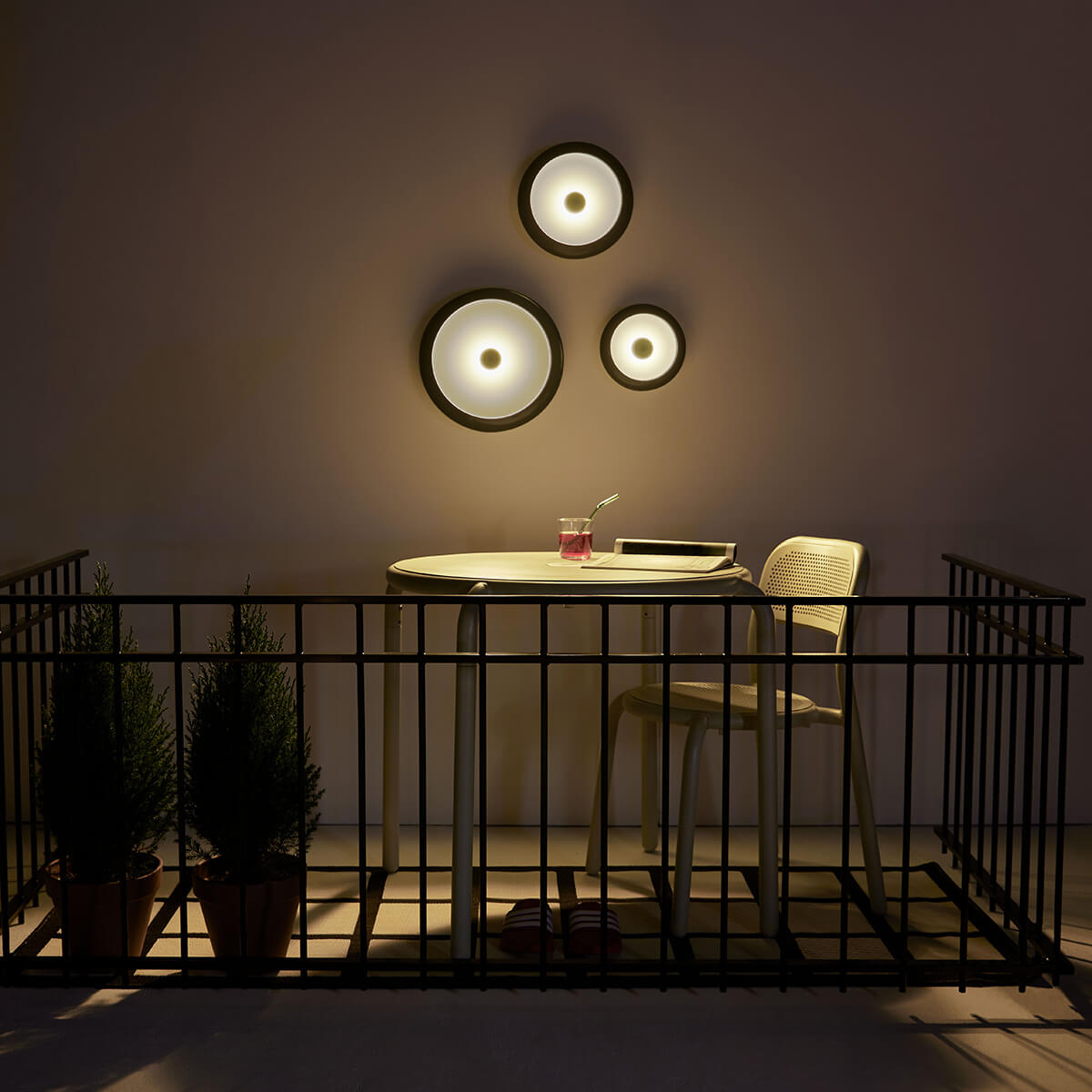 Fatboy Oloha Trio LED Akkuleuchte & Schale, anthrazit