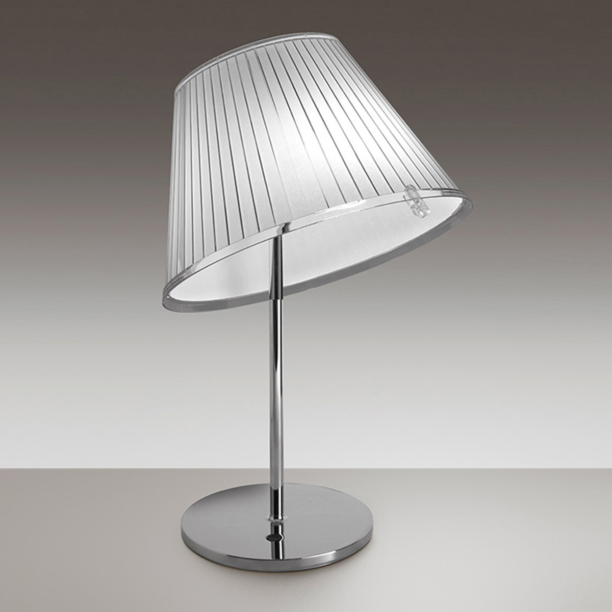 Artemide Design Choose Tavolo Schirm: weiß Stuktur: Chrom