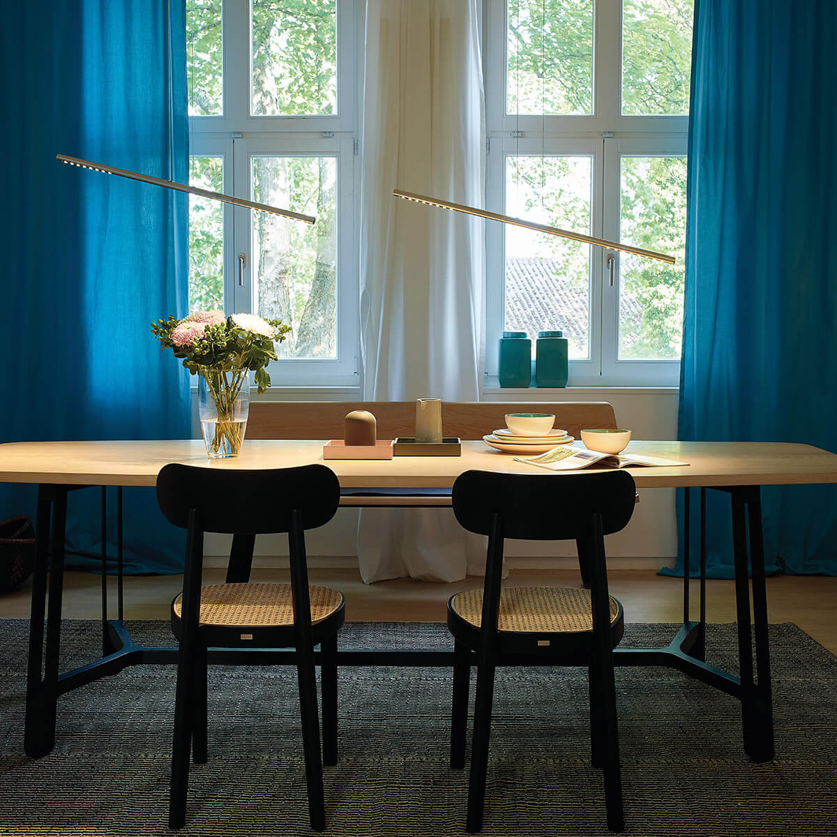 Tecnolumen Lum 85 LED Pendelleuchte, Rauchchrom