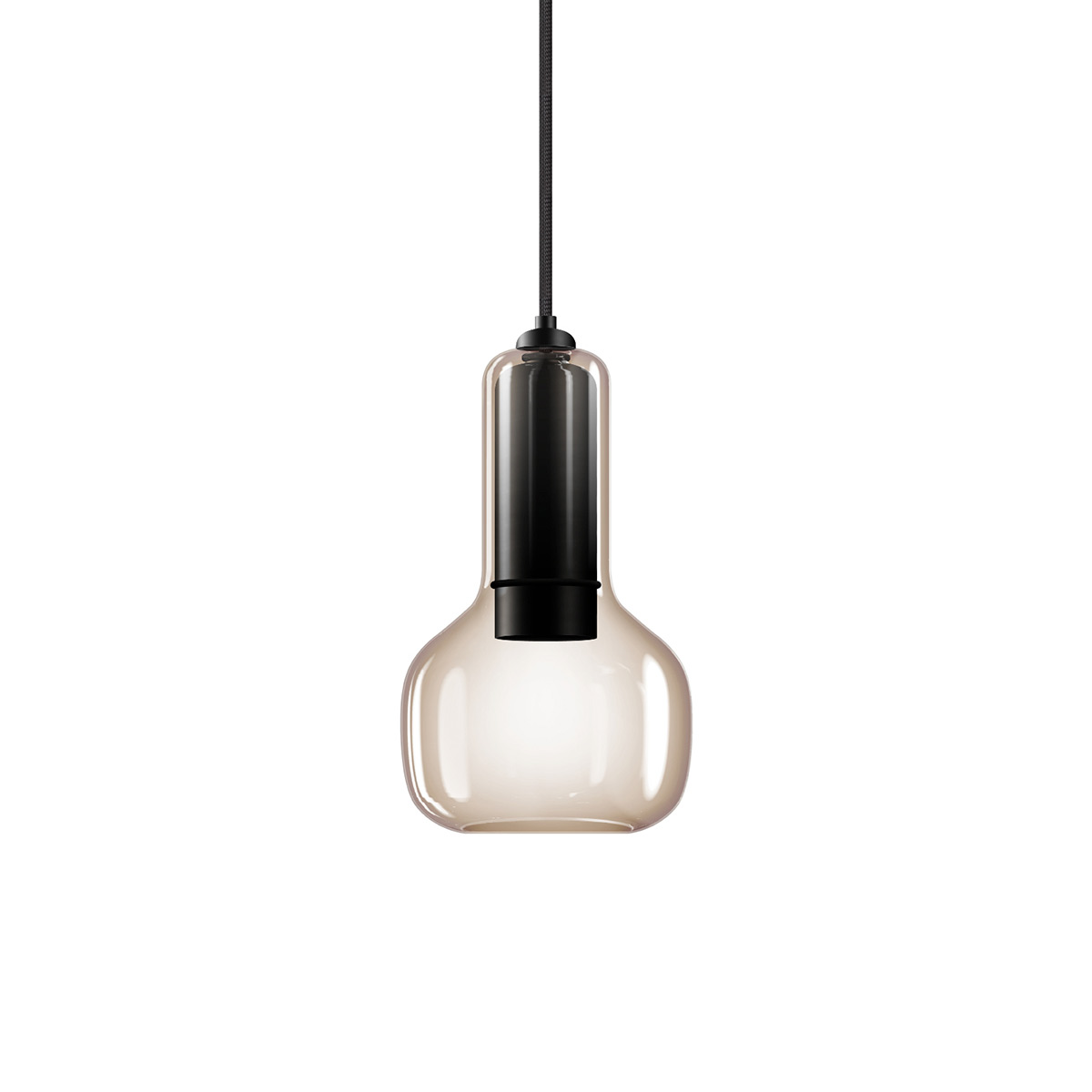 Bruck Duolare Booh DLR Pendel, Ø: 17,3 cm, Glas amber (bernstein)