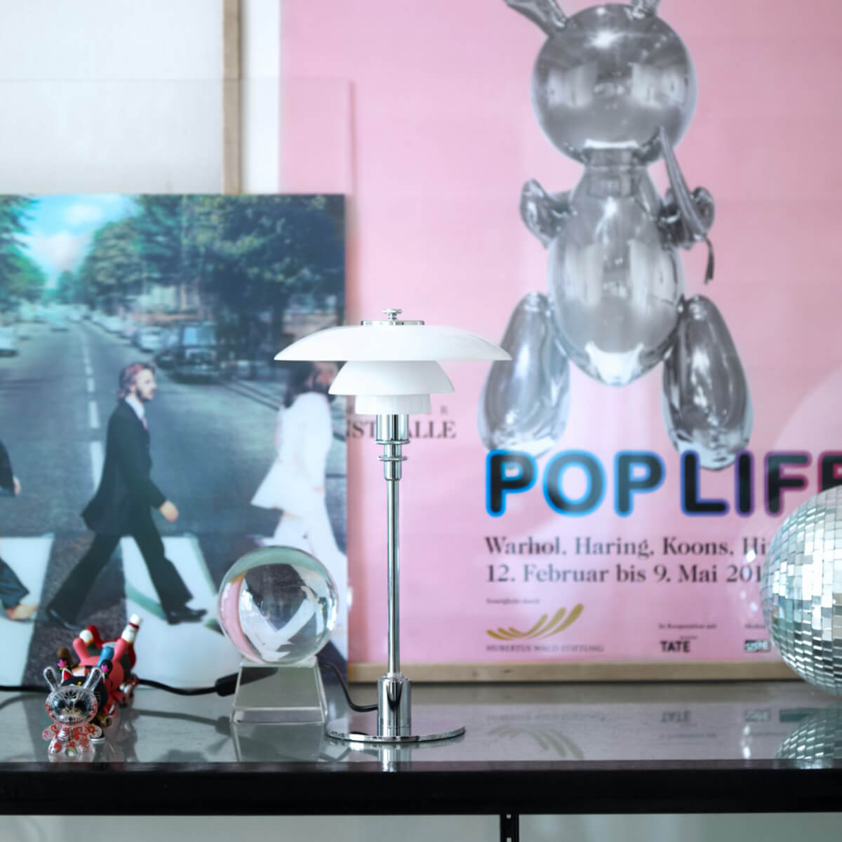 Louis Poulsen PH 2/1 Tischleuchte, hochglanzverchromt