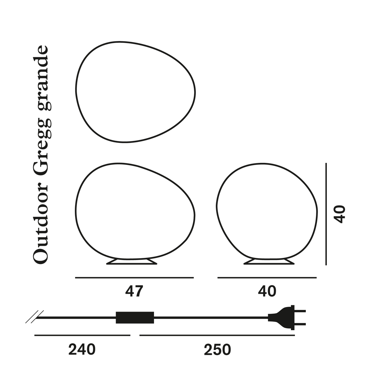 Foscarini Gregg Outdoor Terra, grande