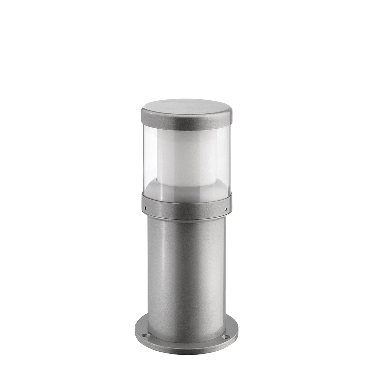 LCD Außenleuchten 1270/1271/1272 Pollerleuchte, Höhe: 35 cm, Silber