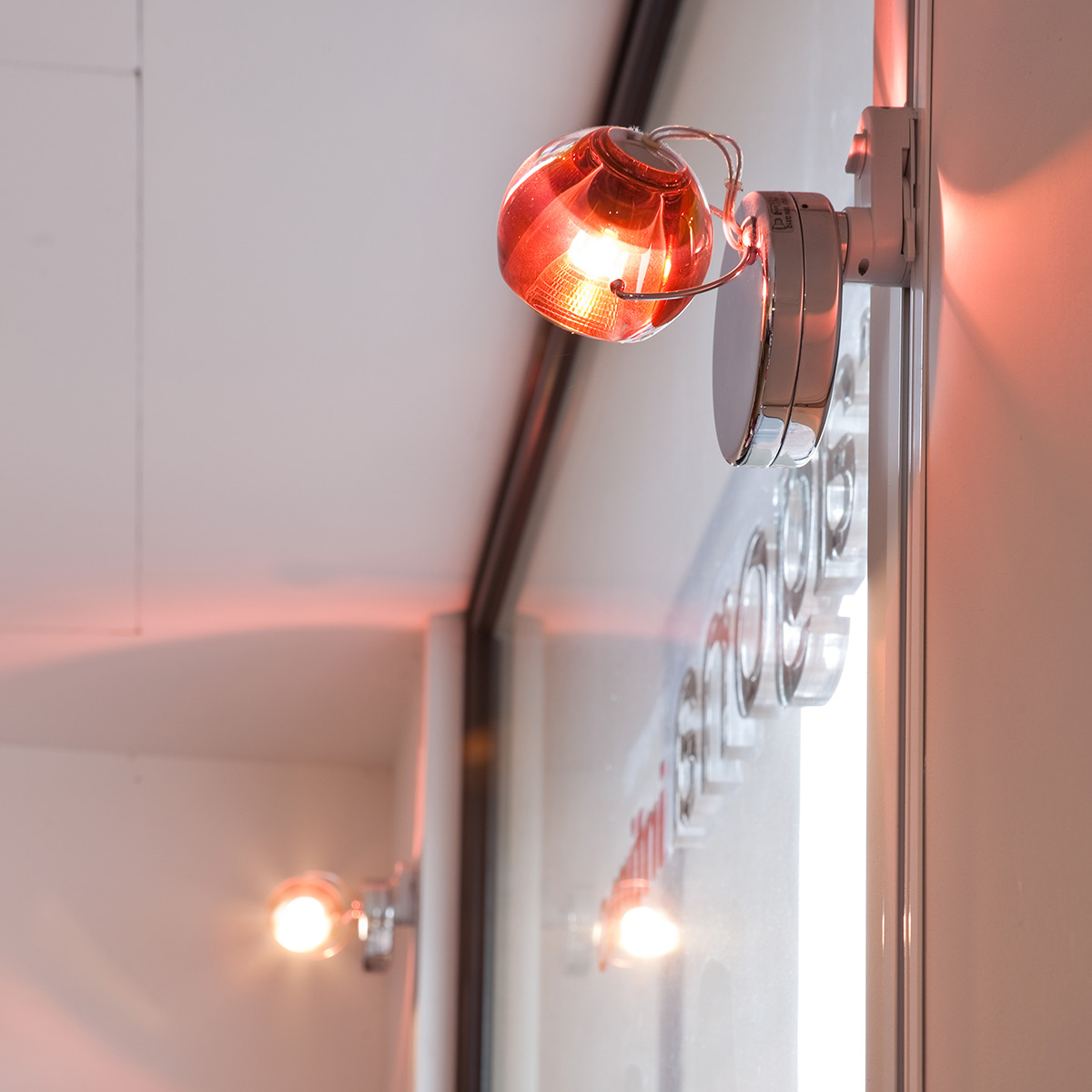 Fabbian Beluga Colour Wand-/Deckenleuchte, klar (Produktansicht)