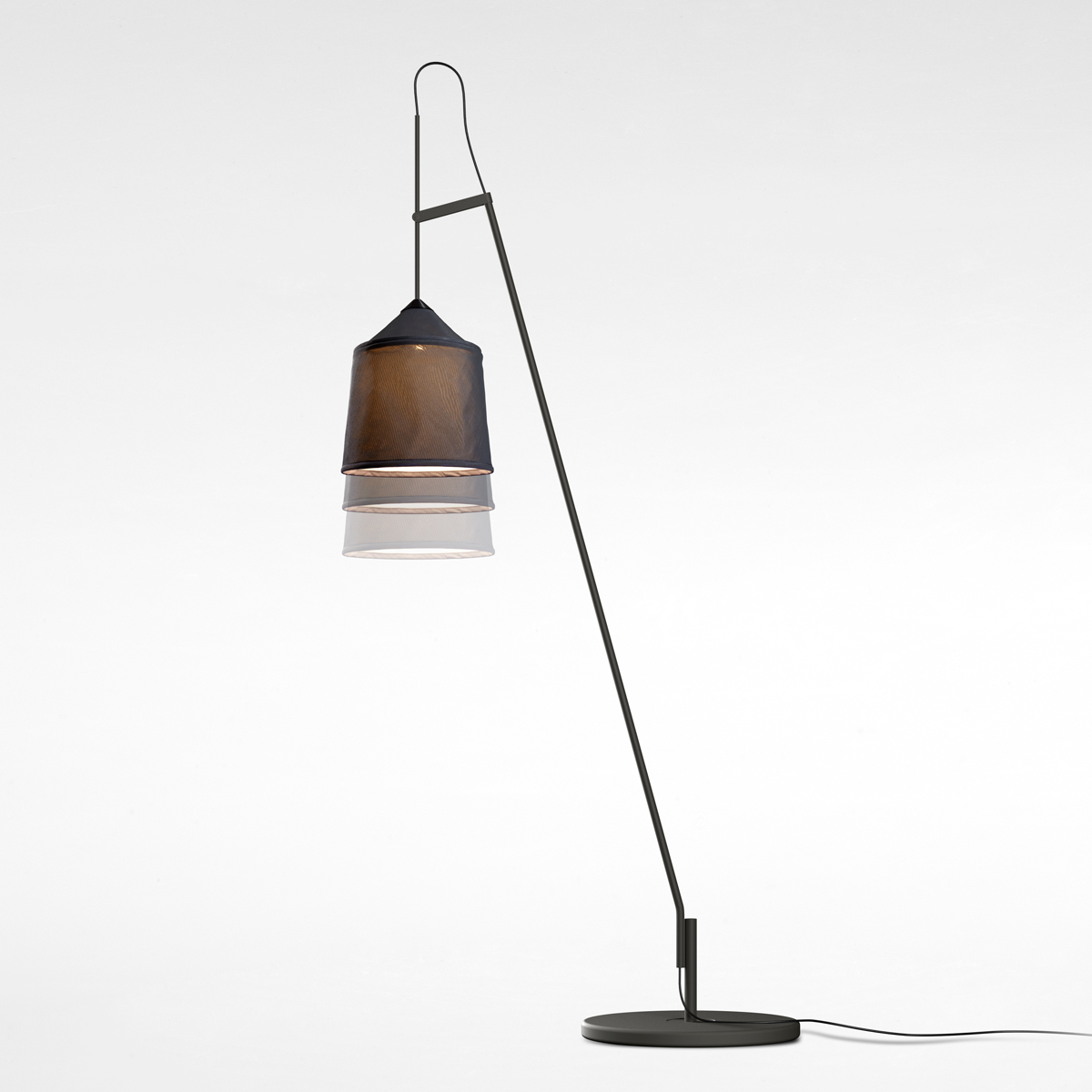 Marset Jaima P207+43 IP65 LED Stehleuchte, mit Sockel, Schirm: grau