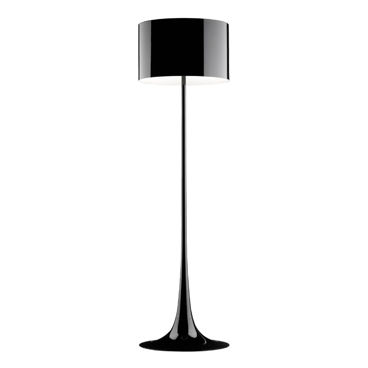 Flos Spun Light F Stehleuchte, schwarz glänzend