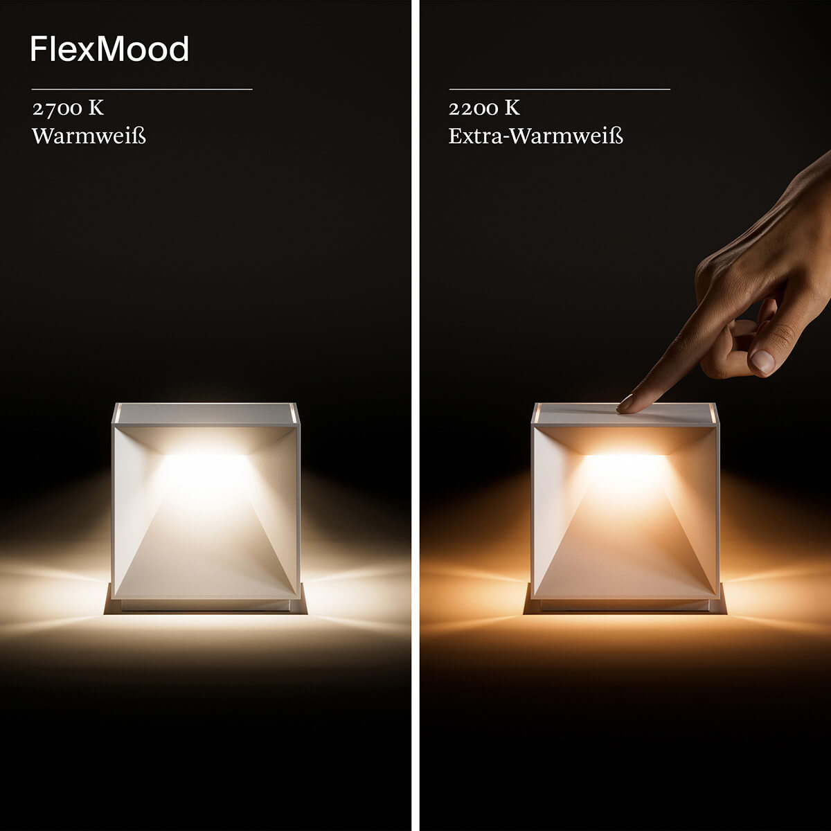 Sigor Nutalis LED Akkuleuchte, schneeweiß, Wechsel der Lichtfarbe dank Flex-Mood