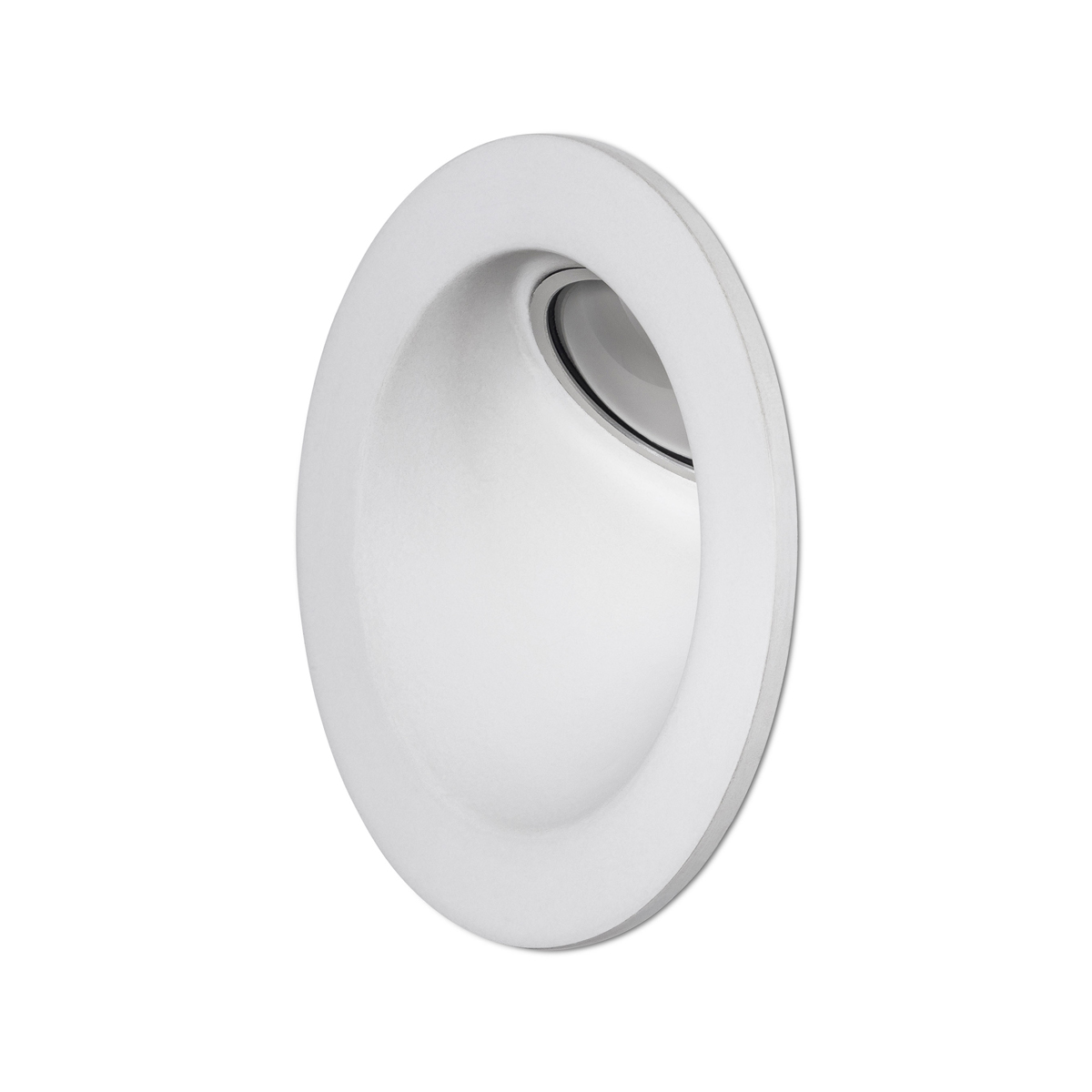 Less 'n' More Mimix Beton LED Einbaustrahler, Auslaufmodell, weiß poliert Mimix Beton LED Einbaustrahler, Auslaufmodell
