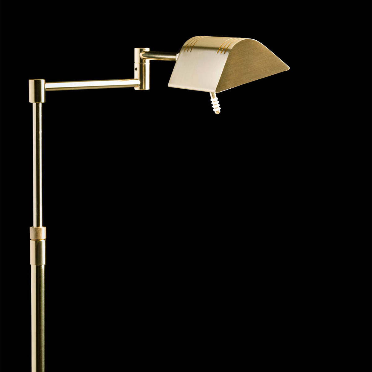 Holtkötter 9617 LED Leseleuchte, Messing poliert / matt