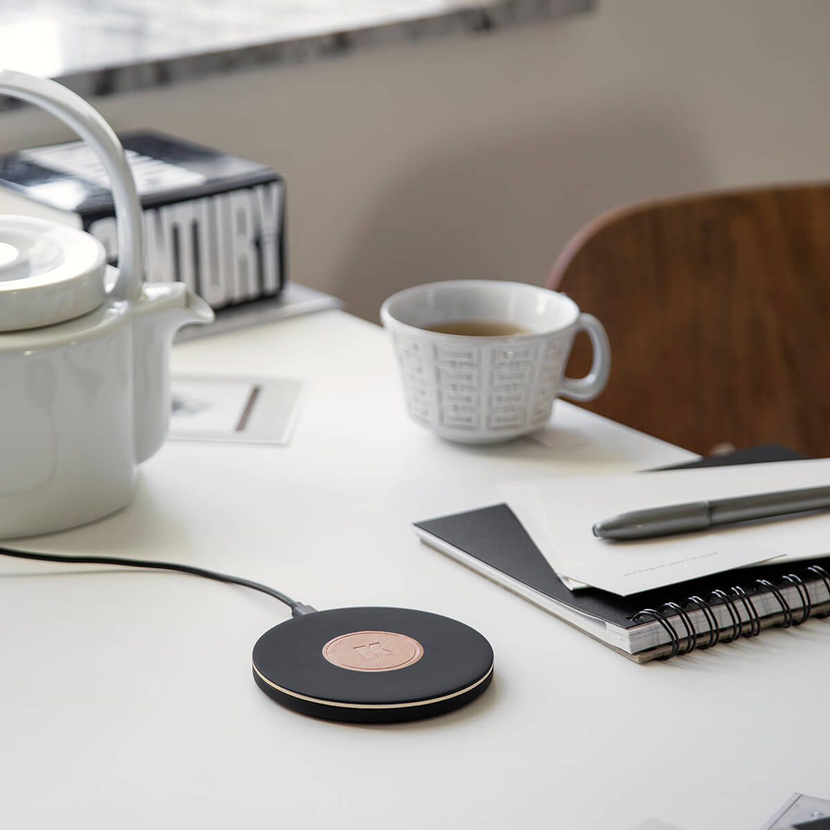 Kreafunk wiCHARGE II Wireless Qi-Ladegerät, schwarz