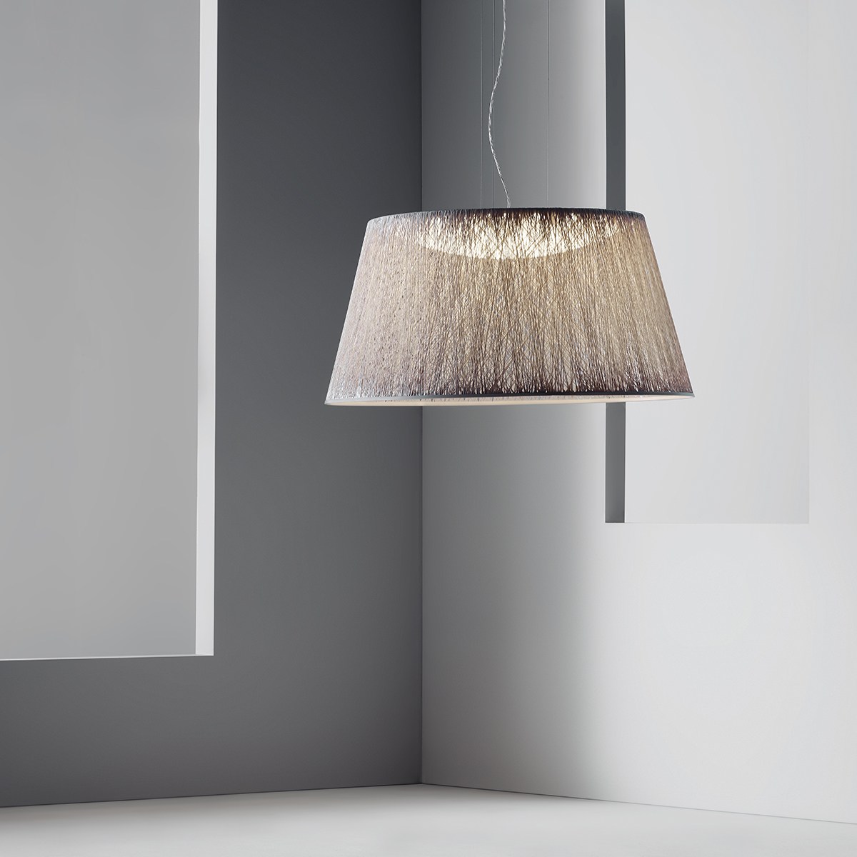 Vibia Wind 4078 LED Pendelleuchte, braun