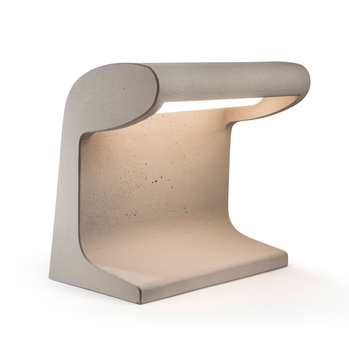 Nemo Borne Béton Grande LED Terra Outdoor IP44, Zement Borne Béton Grande LED Terra Outdoor IP44