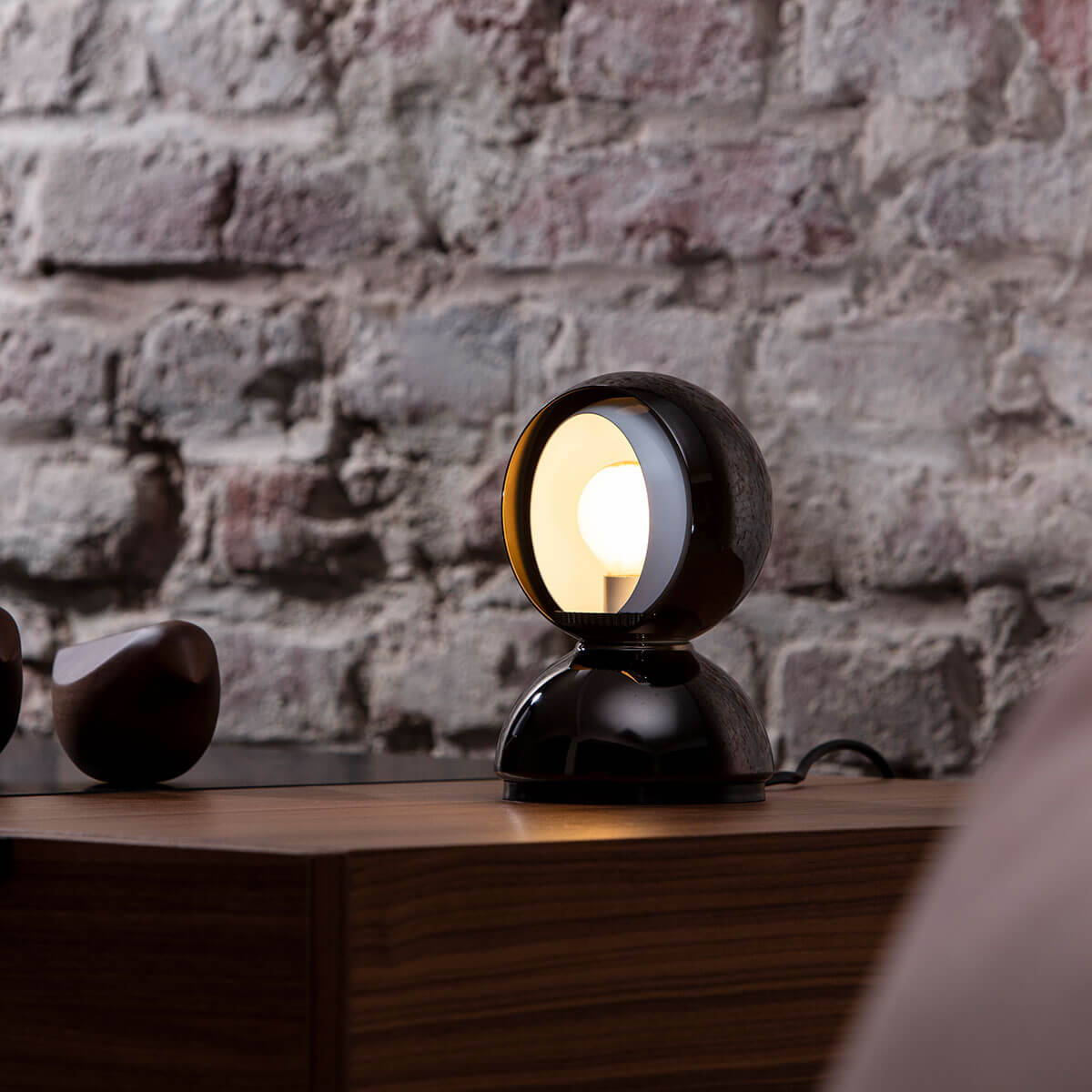 Artemide Eclisse Tavolo, schwarz glänzend