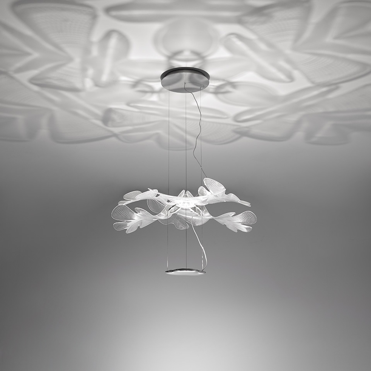Artemide Design Chlorophilia LED Sospensione, App-kompatibel, Modell 1, Chrom