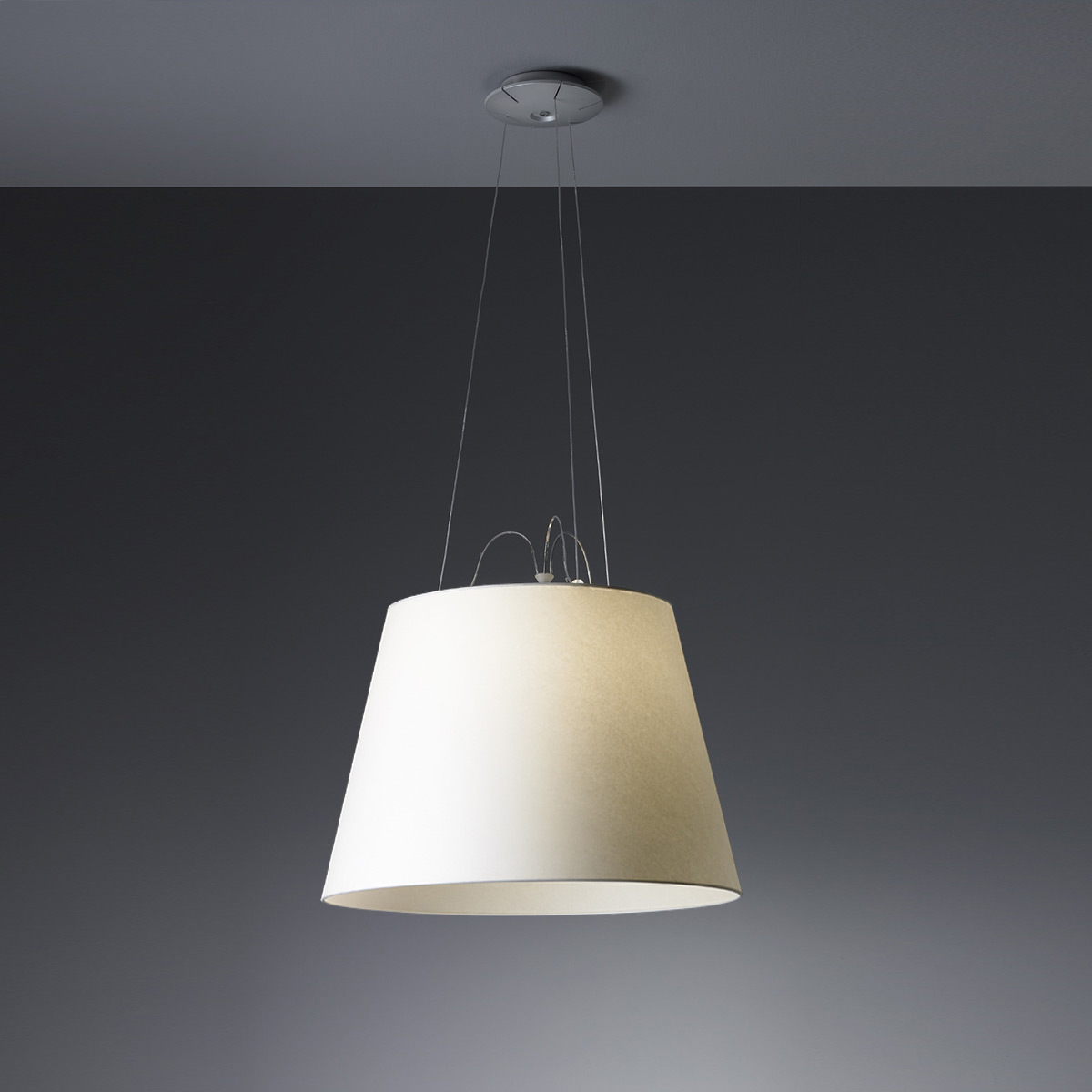 Artemide Pendelleuchte TOLOMEO MEGA, Pergamentpapier (Produktansicht)