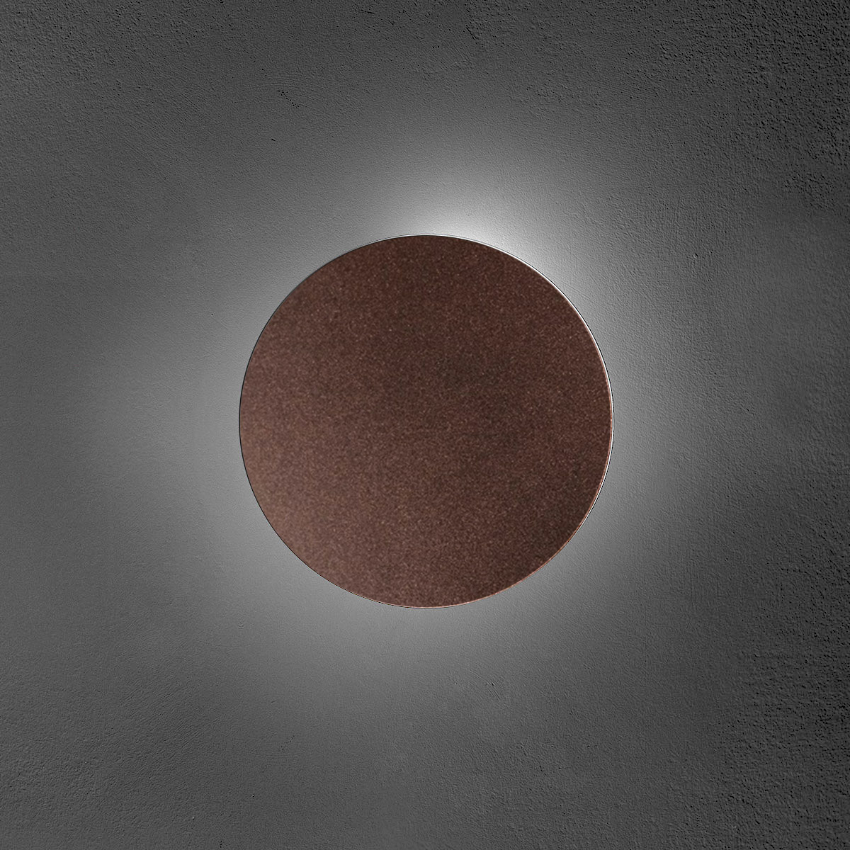 Lodes Puzzle Single Round LED Wandleuchte, Bronze matt