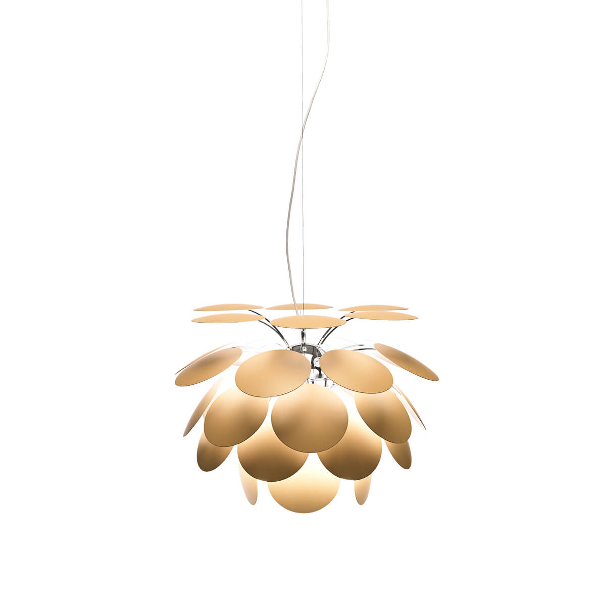 Marset Discocó 35 Pendelleuchte, beige matt