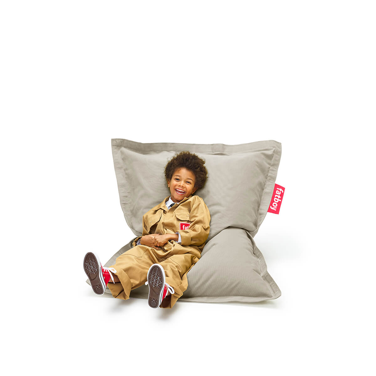 Fatboy Junior Stonewashed Sitzsack, silbergrau