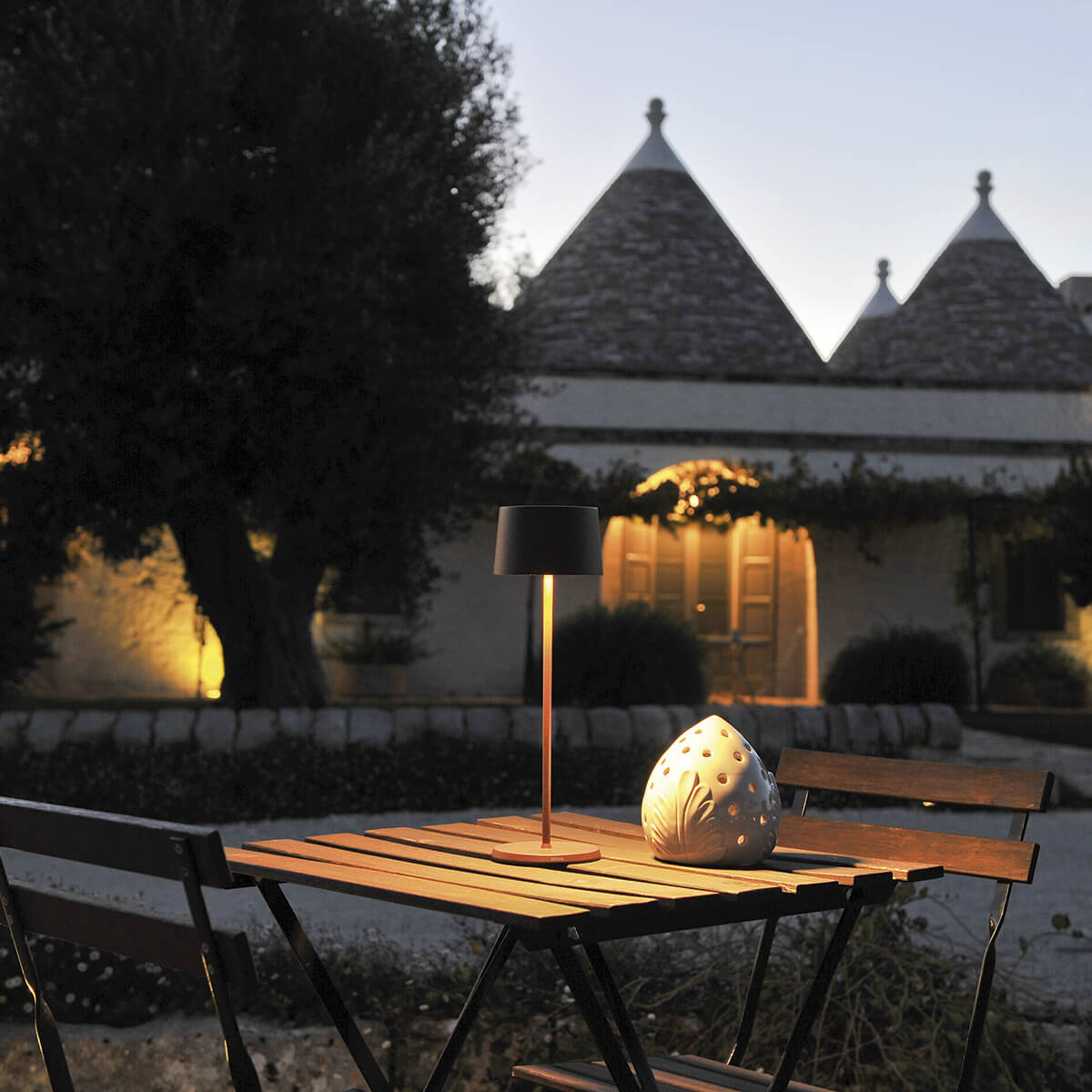 Zafferano AiLati Olivia Pro LED Akkuleuchte, Corten