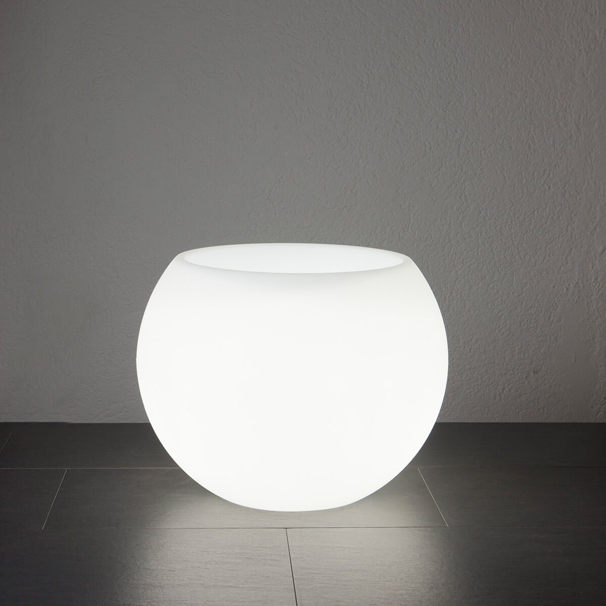 Epstein-Design Flora Dekoleuchte / Pflanztopf, Ø: 50 cm, weiß