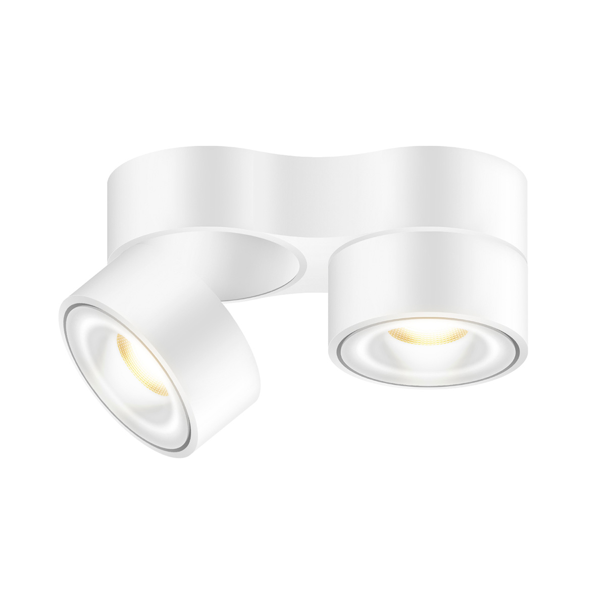 Bruck Vito Duo Spot 50° LV C LED Deckenaufbaustrahler, weiß