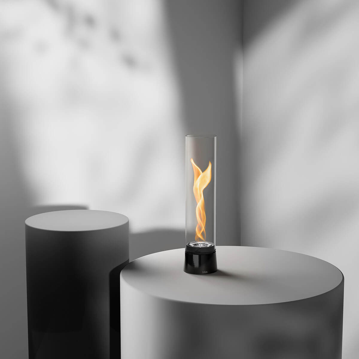 Höfats Spin air 900 Tischfeuer & Windlicht, Emaille schwarz