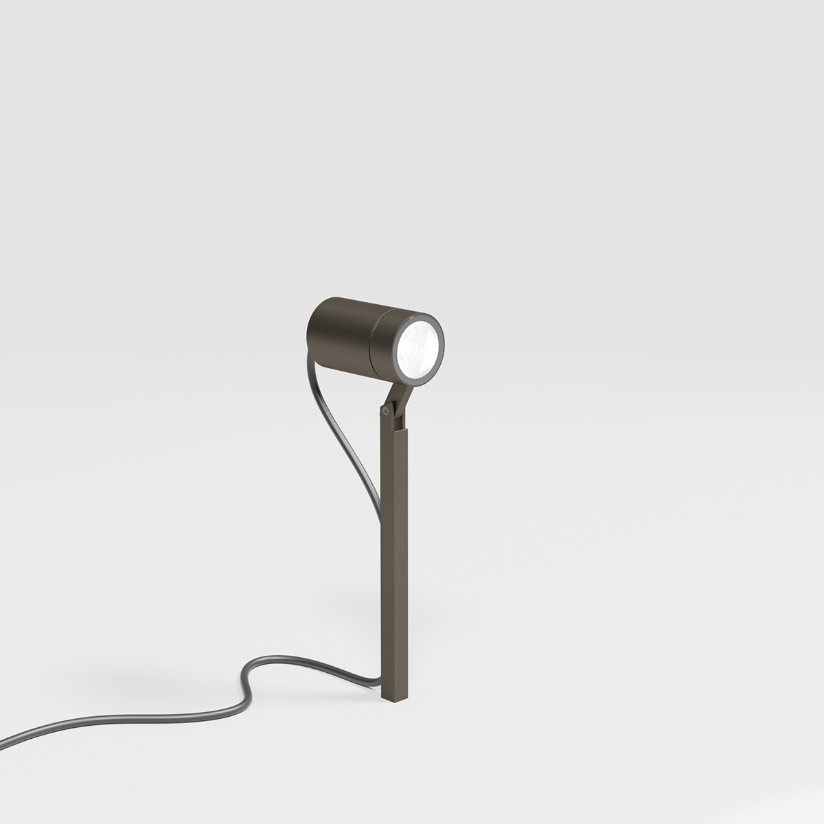 IP44.DE Piek 25 LED Spießstrahler, cool brown (braun)