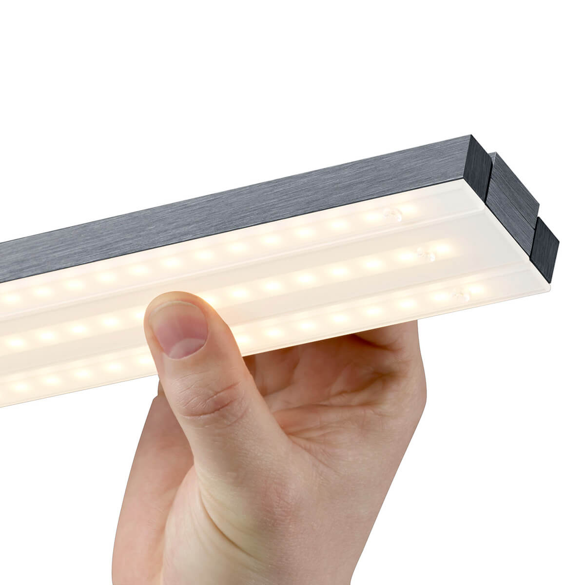 Bankamp Lightline II up & down LED Pendelleuchte, Vertical dim, anthrazit matt eloxiert, Vertical-dim-Funktion