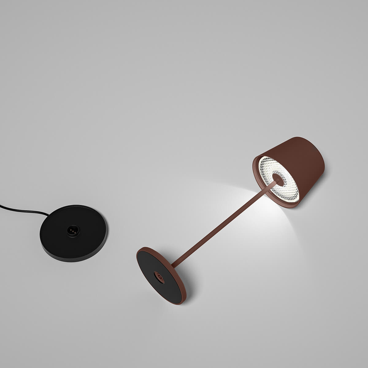 CMD Leuchten 9035/9036/9037 LED Akkuleuchte, rostbraun