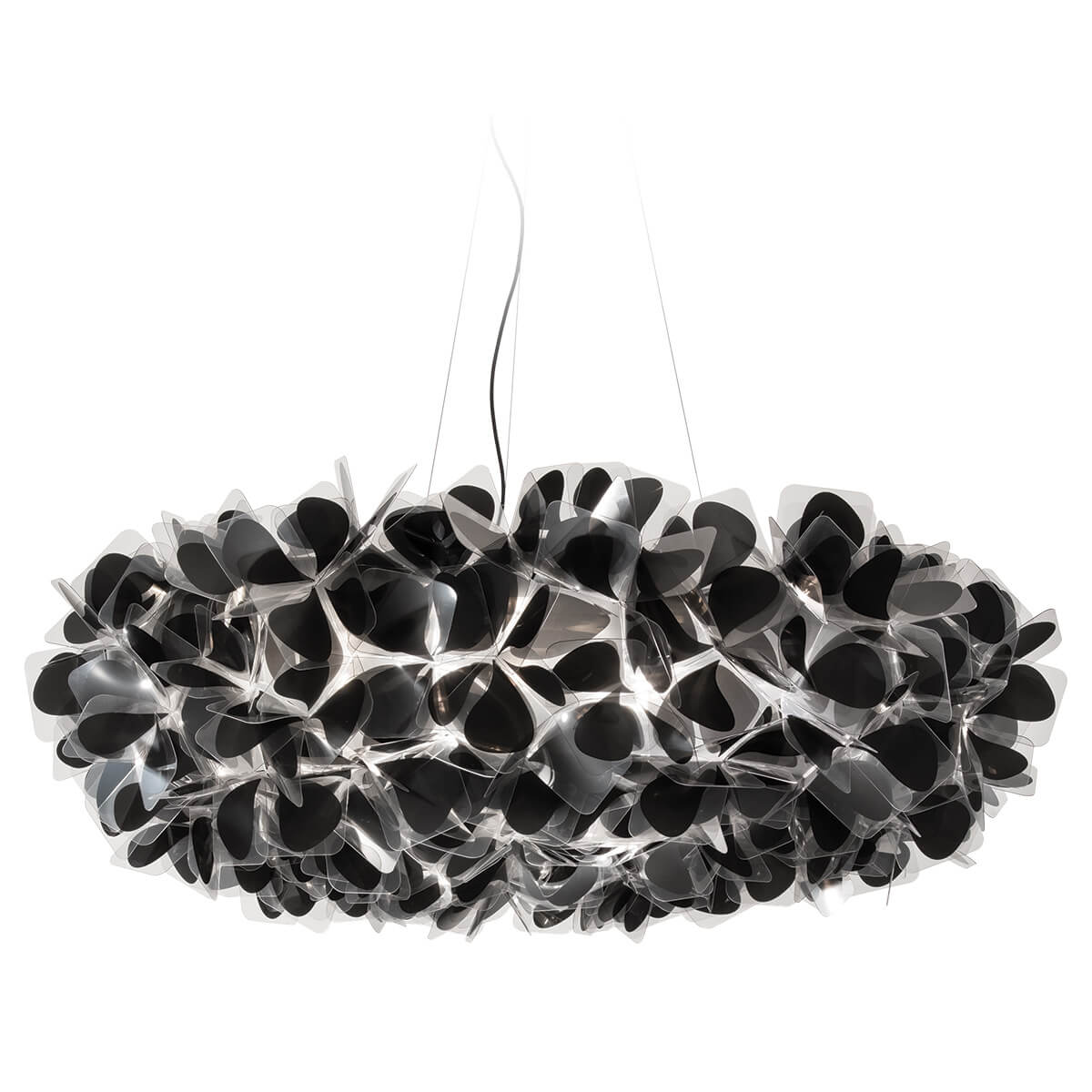 Slamp Clizia Mama non Mama Suspension 130, schwarz, Kabel: schwarz