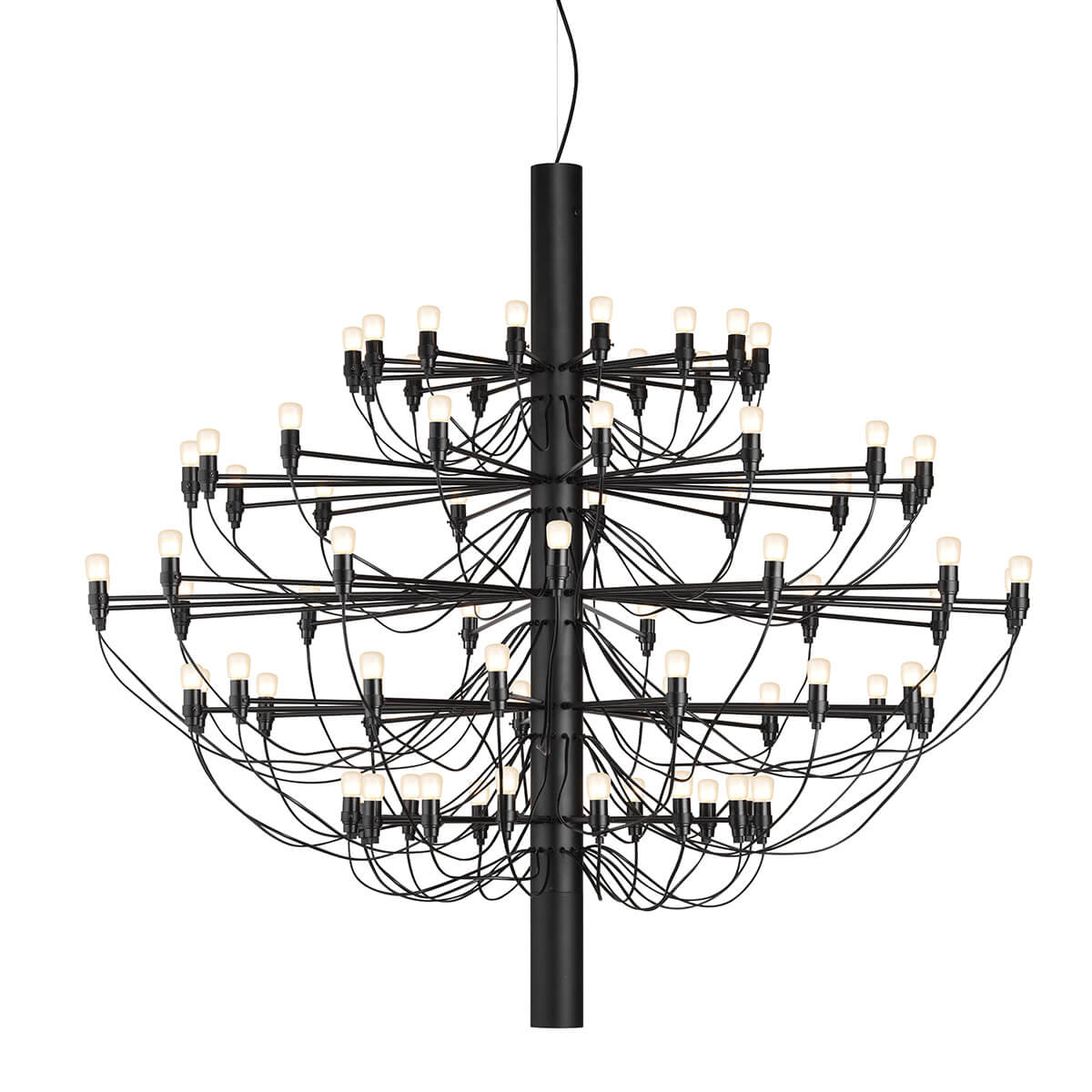 Flos 2097/75 Pendelleuchte, inkl. LED 2700 K frosted, schwarz matt (©Piero Fasanotto)