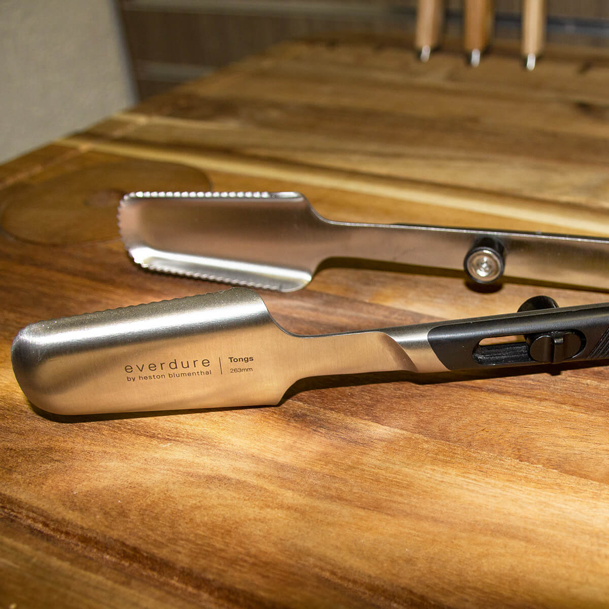 Everdure by heston blumenthal Premium Zange mit Softgriff, Edelstahl gebürstet