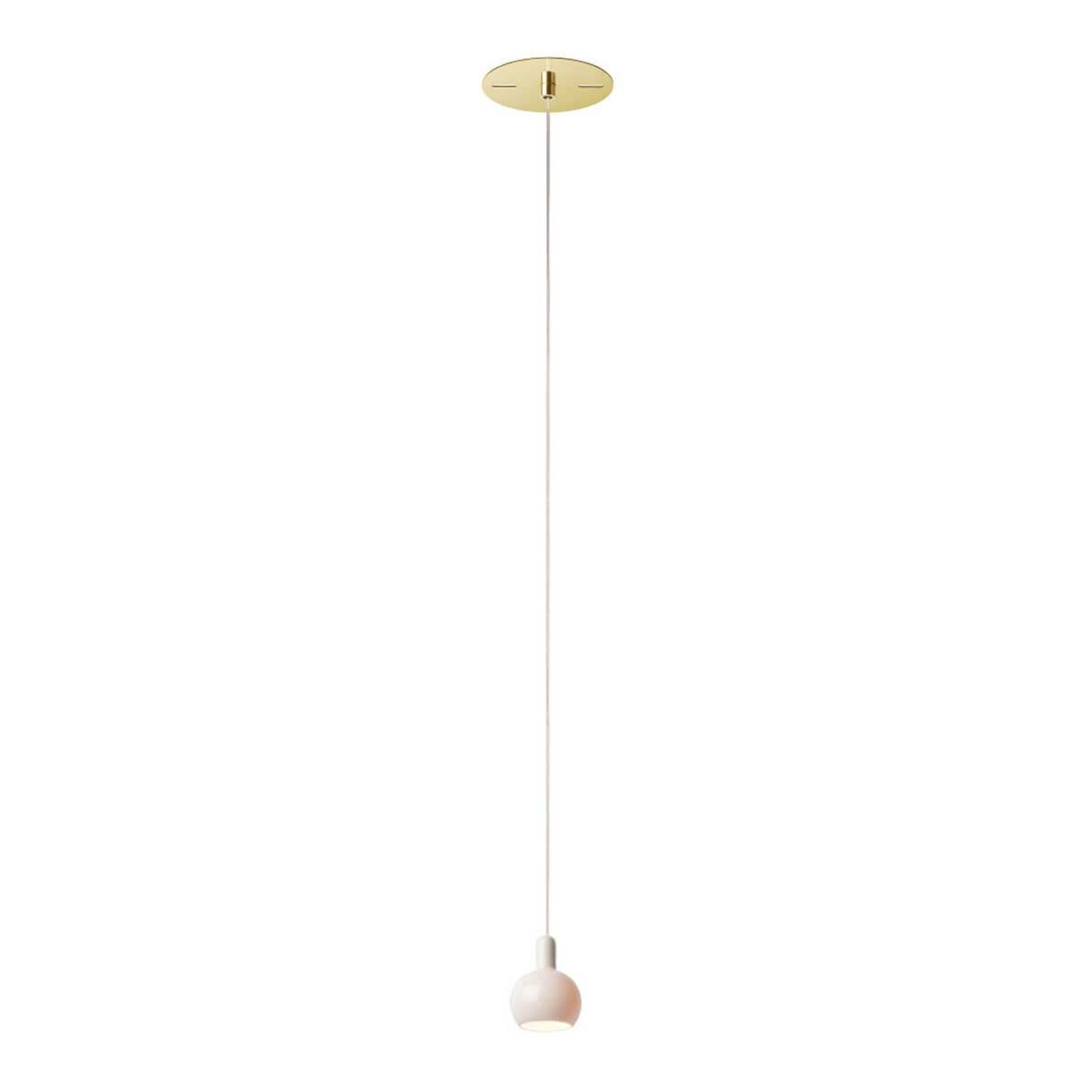 Small Ceramic Light Single Pendant Flush LED Pendel-Einbauleuchte