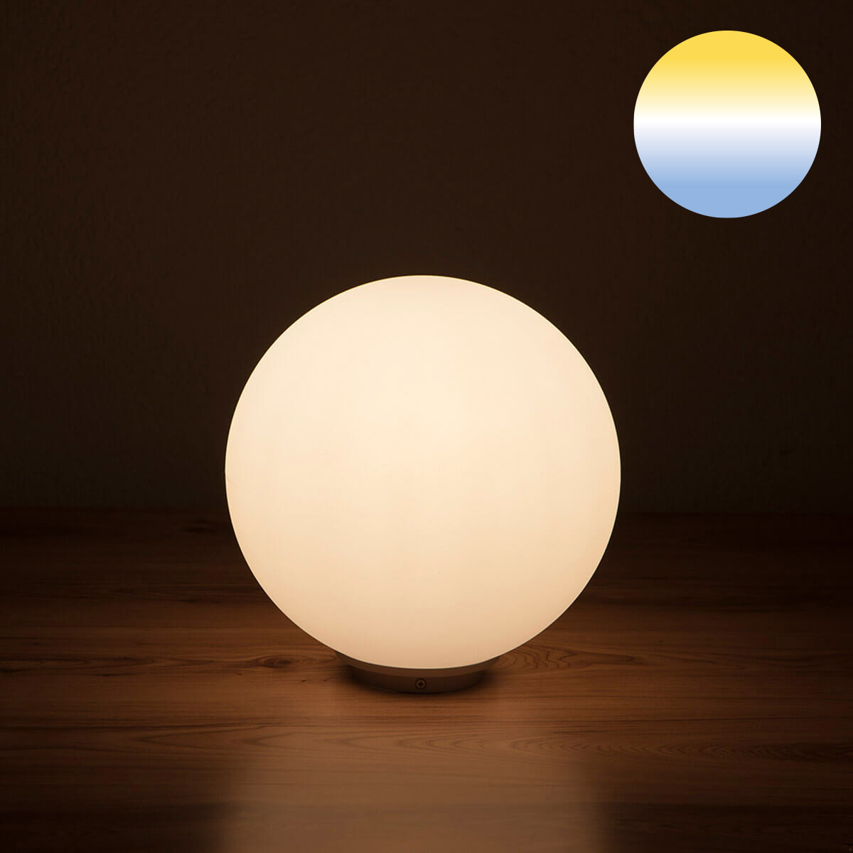 Epstein-Design Snowball Stationär CCT-LED Kugelleuchte mit ZigBee, Ø: 30 cm, weiß