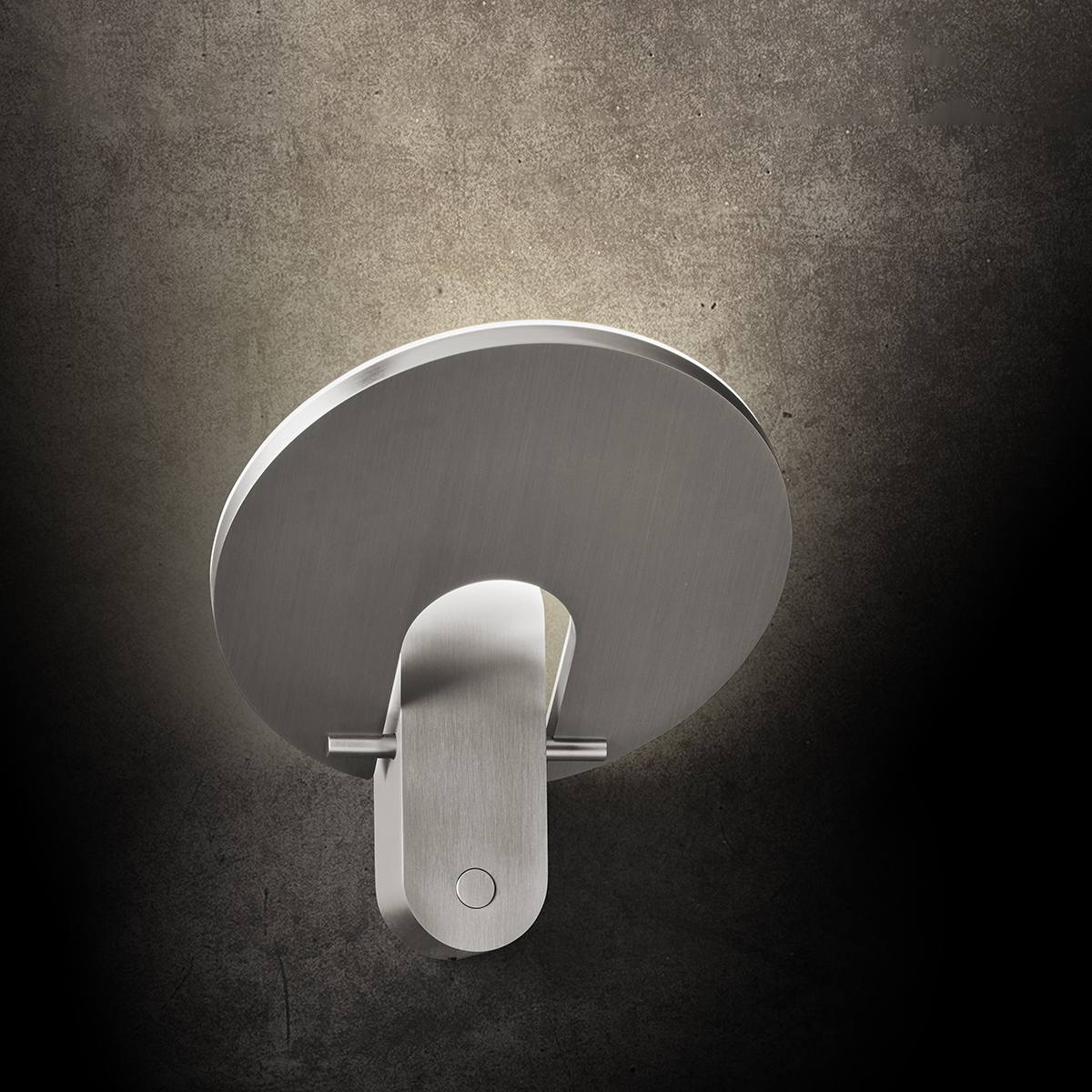 Holtkötter Supernova WD LED Wandleuchte, mit Tastdimmer, Aluminium matt